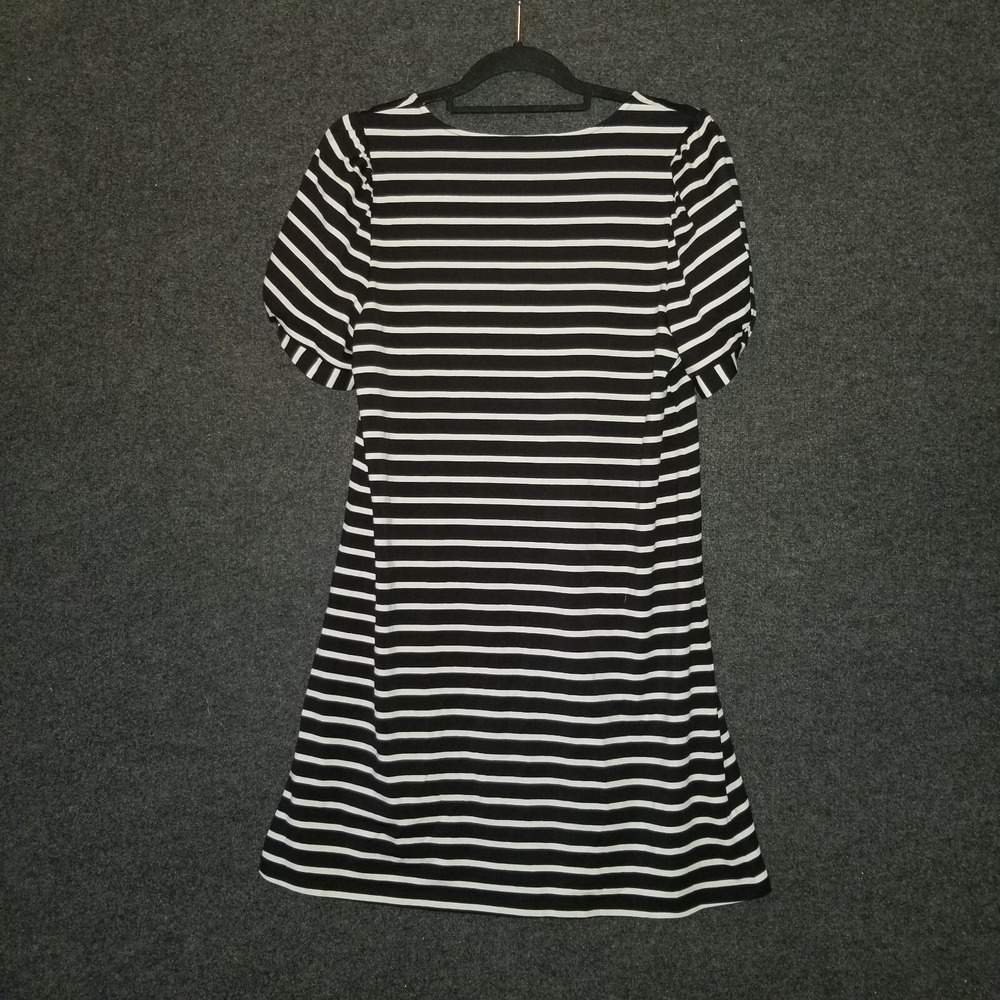 Ann Taylor Loft‎ Size S Short Sleeve Stretchy Stripe Dress Casual Comfortable - Picture 6 of 6